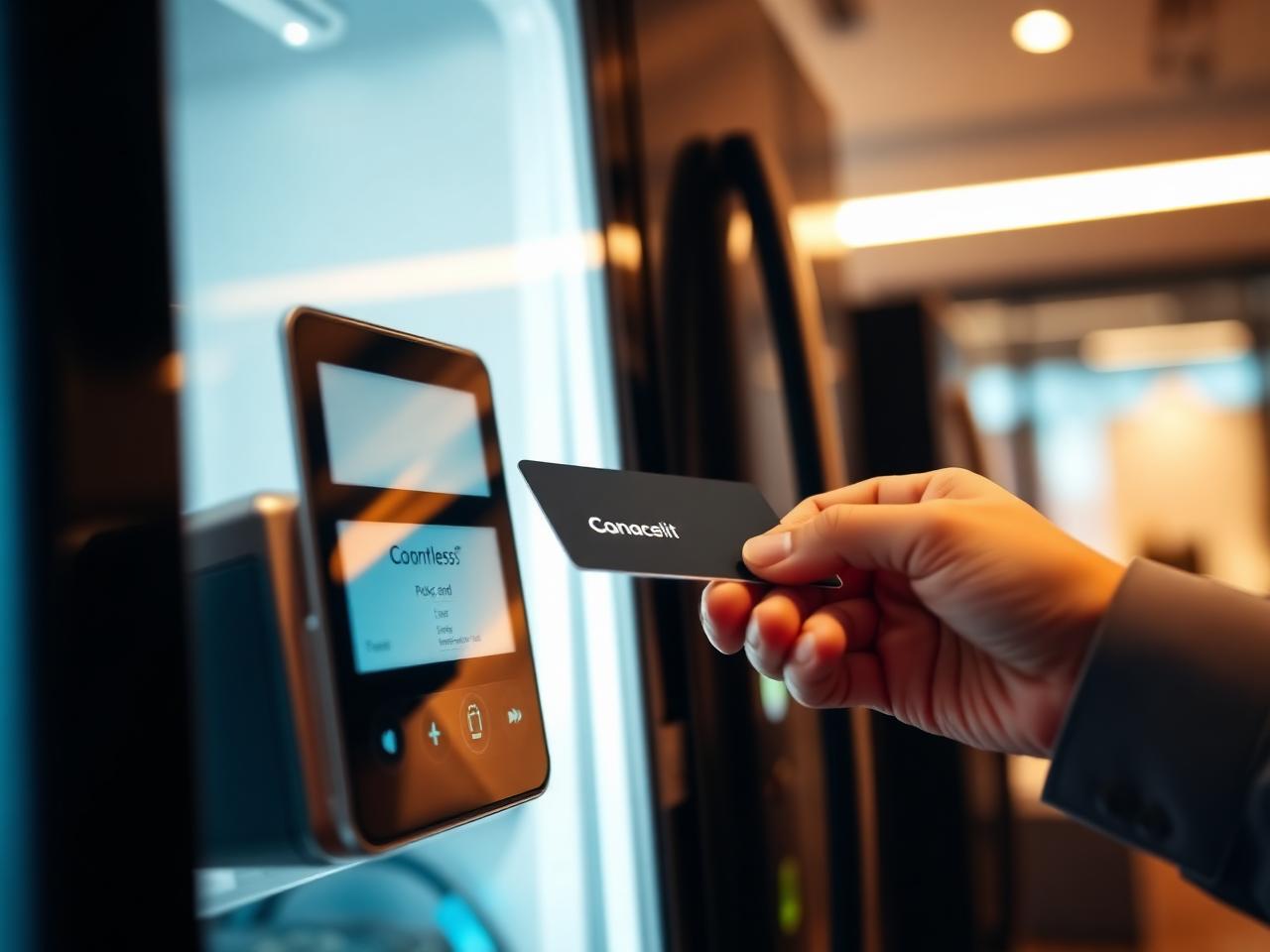 Kontaktløs betaling med kort mot SmartCafe-terminal